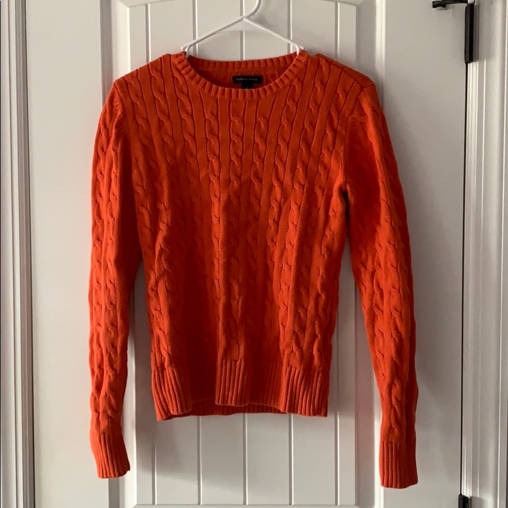 Orange Tommy Hilfiger sweater